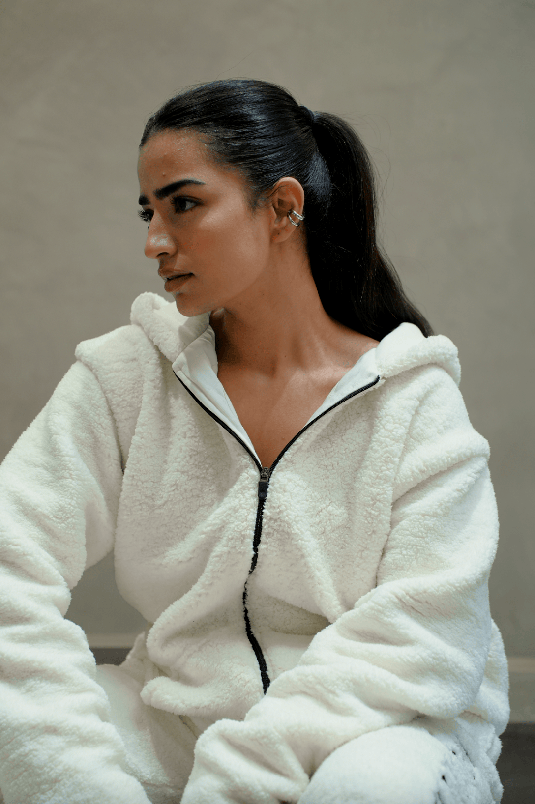 Sherpa Winter Co-ord Set – White