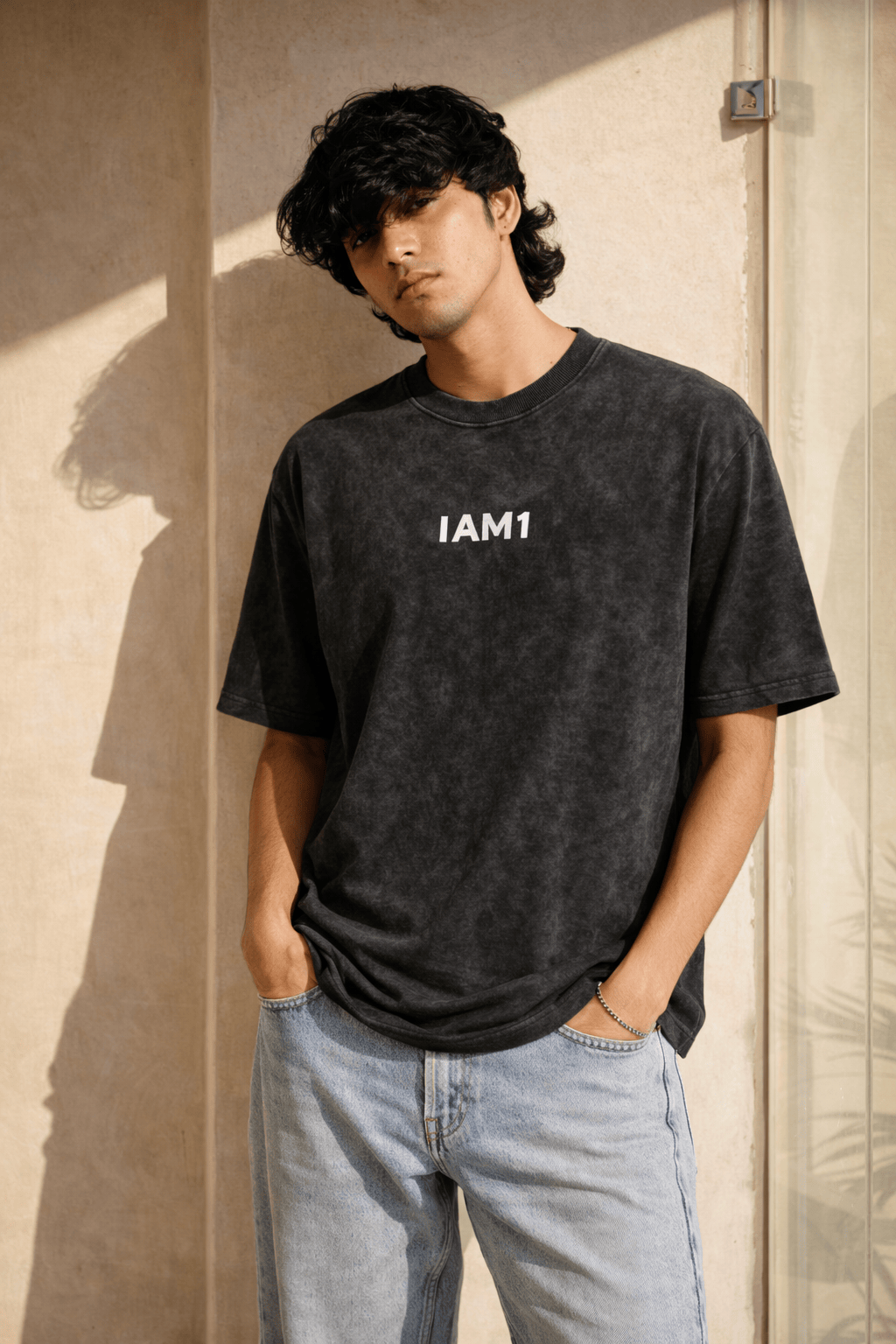 Acid Wash-Men Oversized Tee