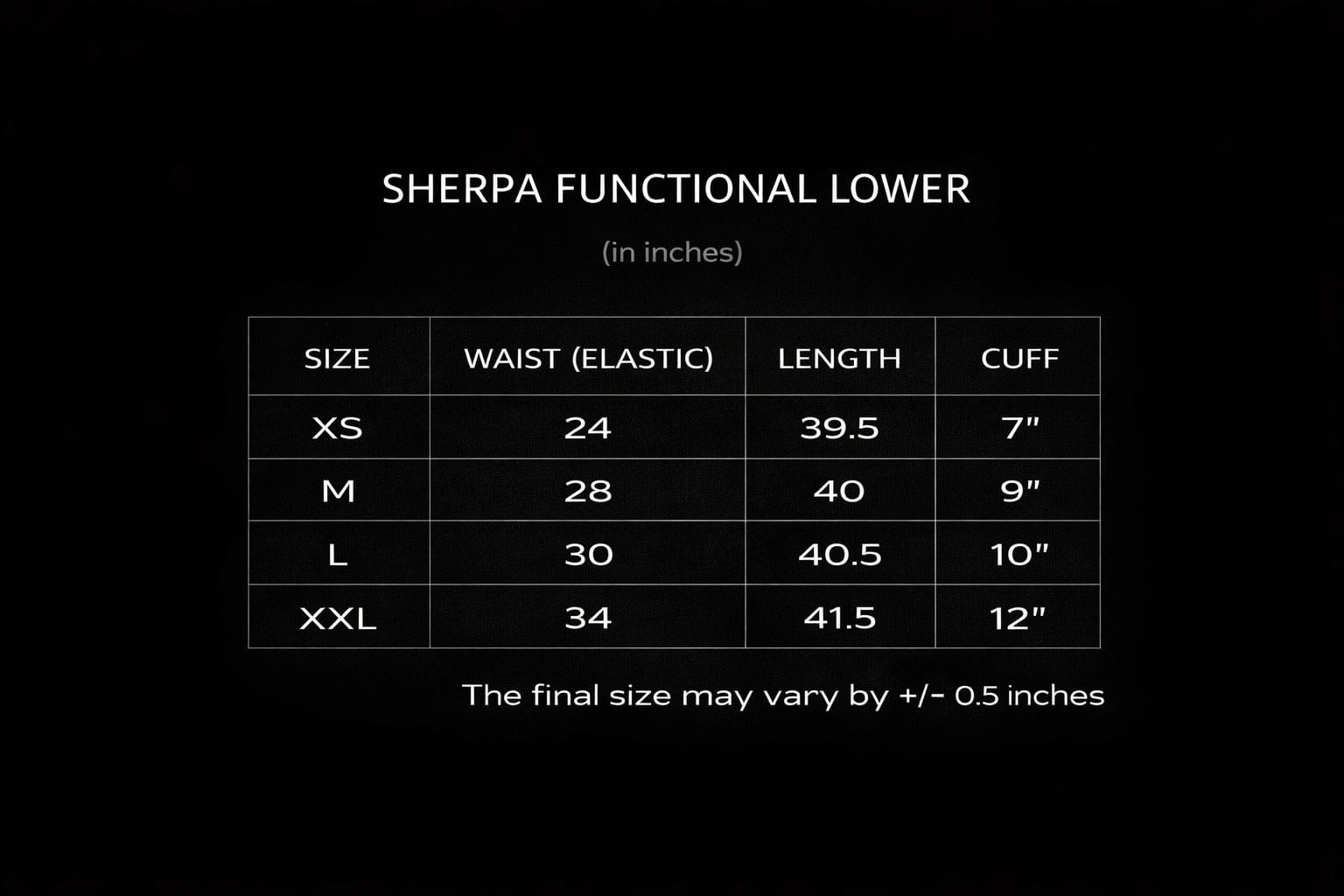 Sherpa Utility Lower – White