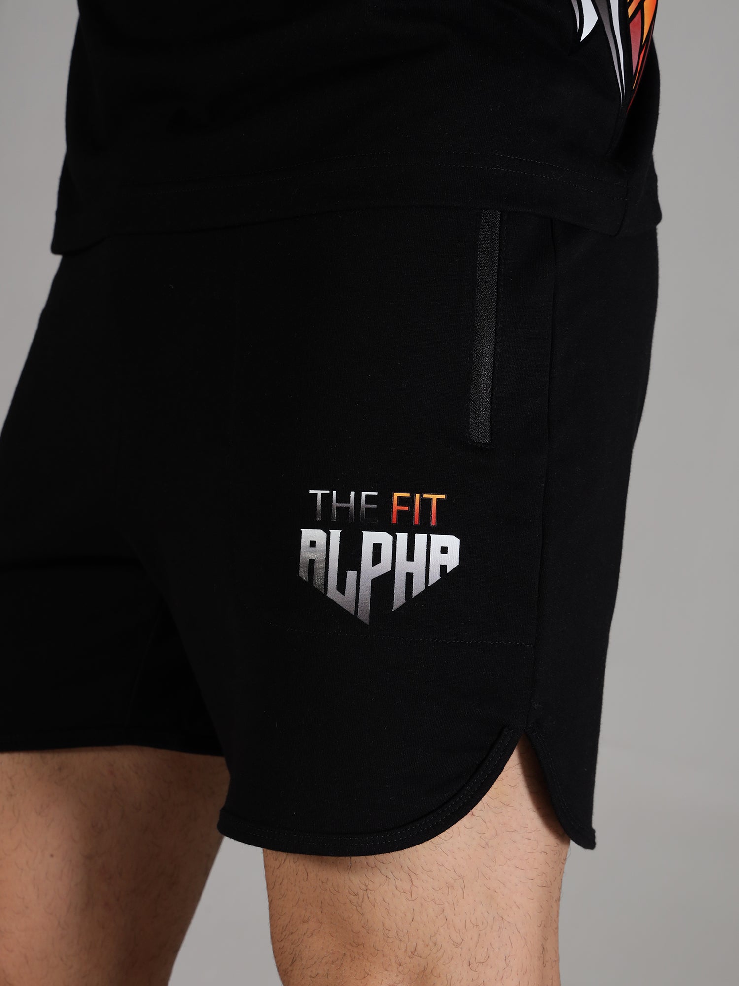 Cotton Terry Men's Shorts - Black - IAM 1 Enterprises LLP
